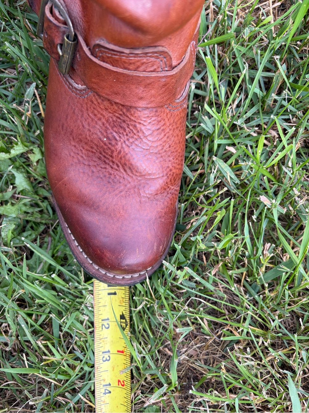 Frye Cognac Brown Harness Boots - Picture 7 of 7